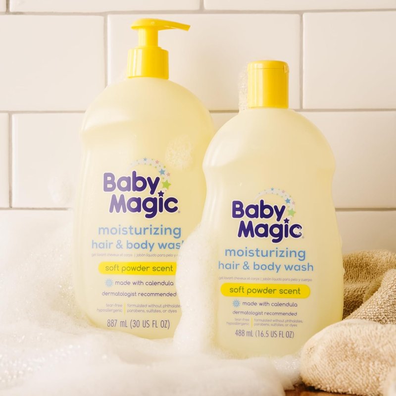 Baby Magic Hair & Body Wash - Moisturizing Formula for Soft Skin & Hair | 16.5 Fl Oz