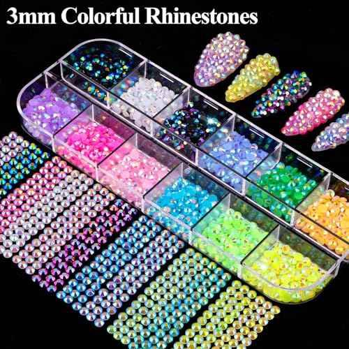 8 Boxes Nail Charms and Gems for Manicure, Flat Pearls Nail Flowers Nail Rhinestones and Charms for Nail Art, Colorful Pearl Nail Charm Nail Bows Multi Shapes Flatback Nail Design Kit Nail Accessories