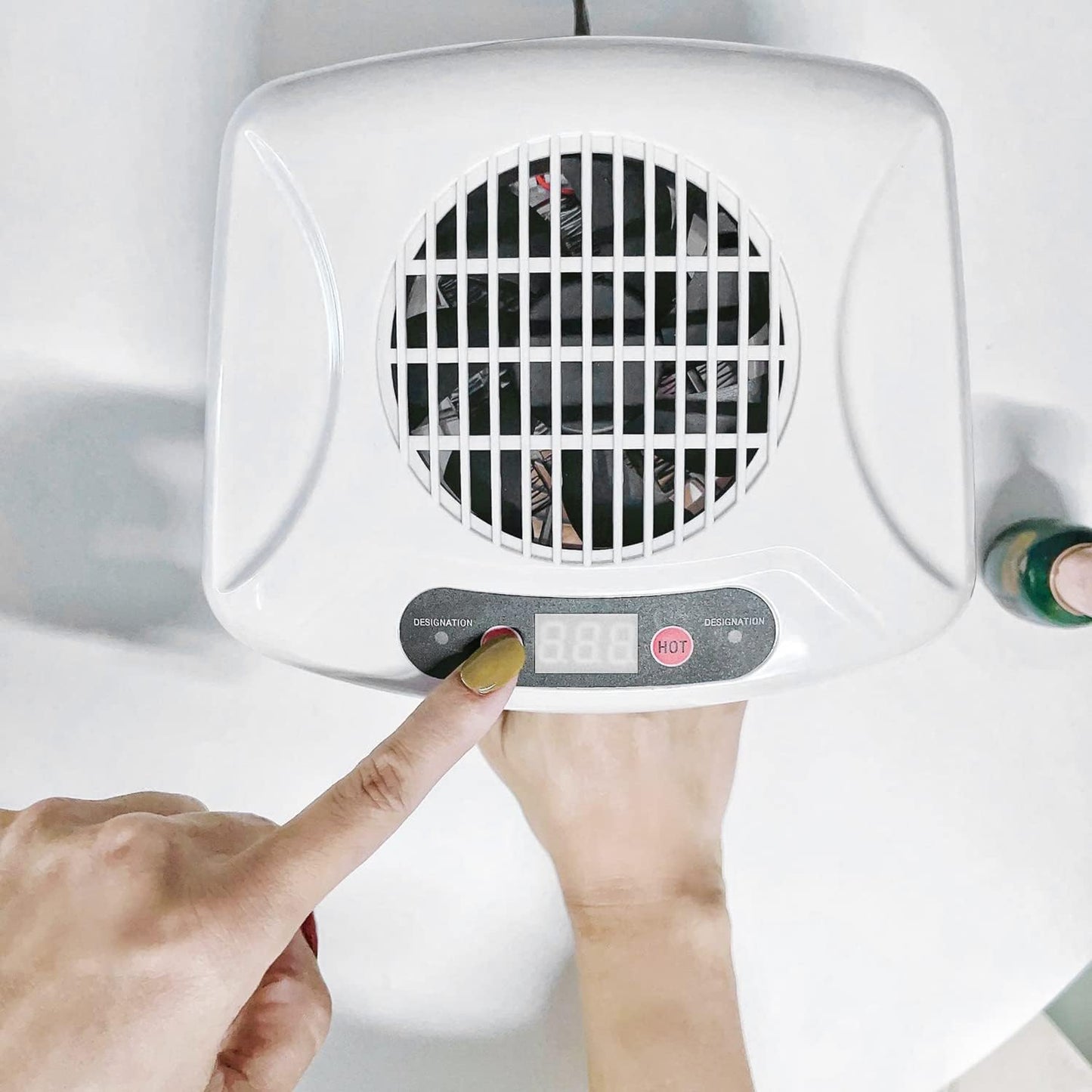 Skiennix Nail Dryer - 300W Professional Drying Fan with Sensor & Dual Air Modes | White