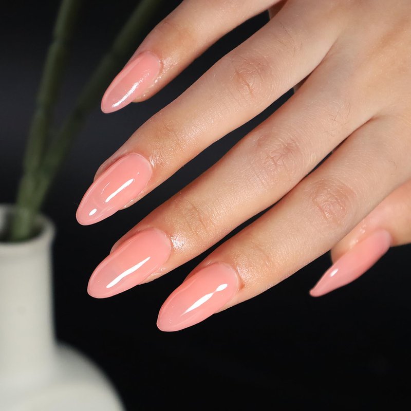 FANNEST Rubber Base Gel Polish Set, 8 IN 1 Builder Gel For Nails in a Bottle, Self leveling Builder Extension Strengthener Nail, Repai NailSoak Off UV DIY Home Gift for Girls (Clear Pink)