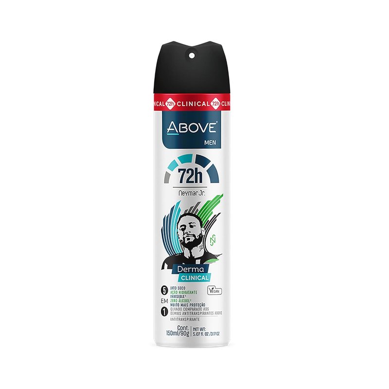 ABOVE Clinical Antiperspirant Deodorant for Men | 72-Hour Protection with Tea Tree Oil - 3.17 oz, Stain-Free Dry Spray