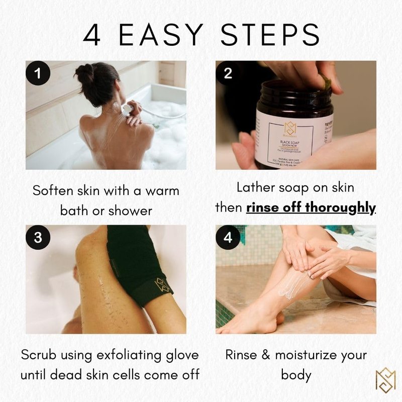 Exfoliating Glove Kessa Mitt Body Scrubber - Dead Skin Remover Shower Glove for Dead Skin Scrubbing and Deep Pore Cleansing - by MoroccanSource (1 Pack White)