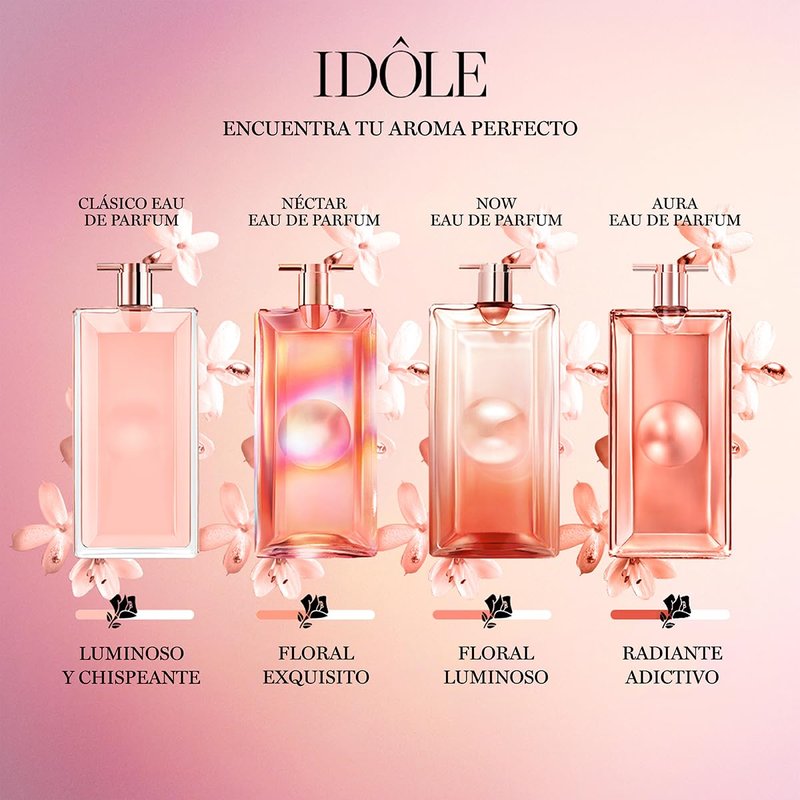 Lancôme Idôle Now Eau de Parfum - Long-Lasting Floral Fragrance with Rose, Orchid & Vanilla Notes