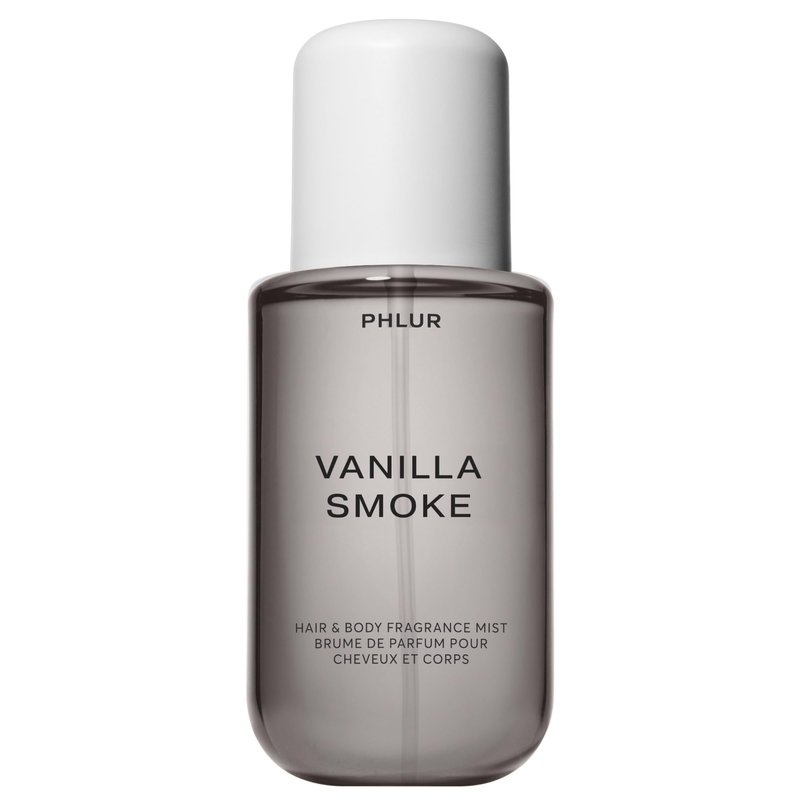 PHLUR Vanilla Smoke Body Mist, 8 Fl Oz - Hair and Body Perfume for Women, Woody Vanilla Perfume Body Spray with Bergamot, Cacao, Incense and Amber Fragrance