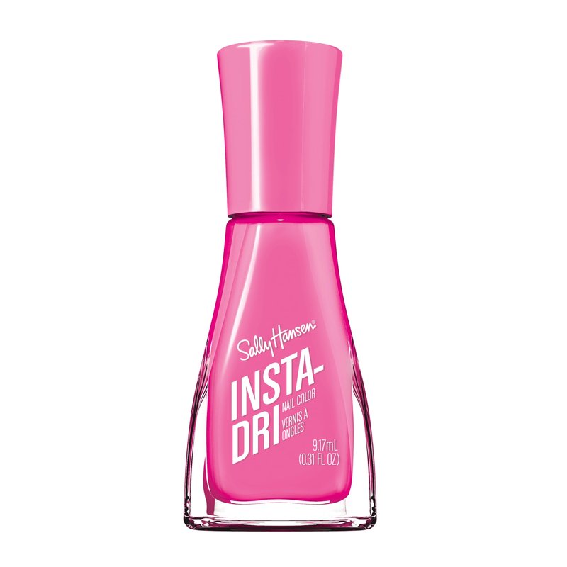 Sally Hansen Insta-Dri Electric Feels Nail Polish | Quick Dry, Long Lasting, Streak-Free Shine | Opaque, Shiny | 277 Hot Pink-tensity | Neon Pink Nail Color