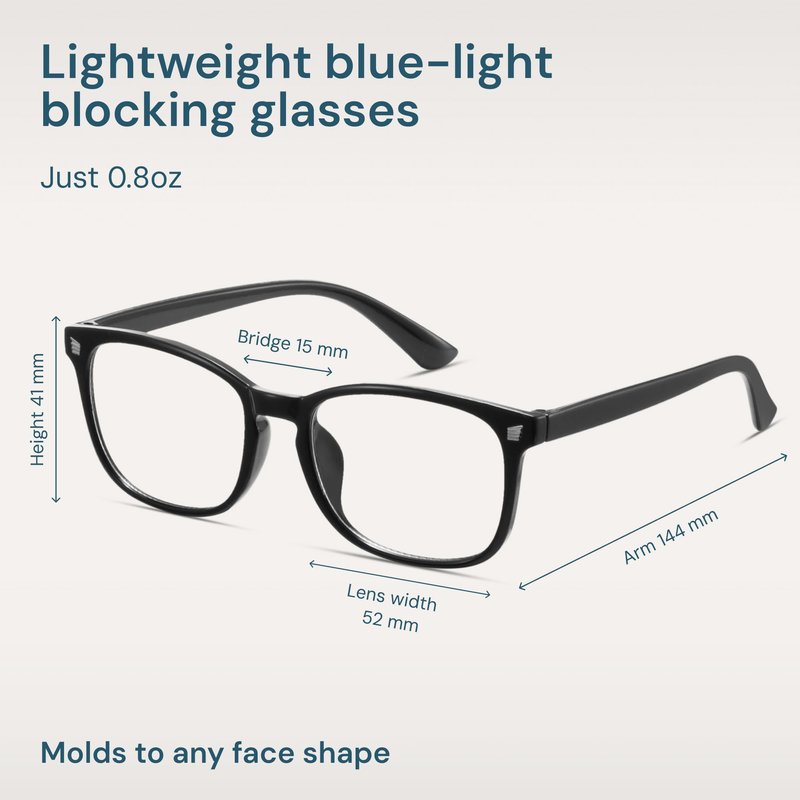 Gaoye Eyewear Frames for Men - Blue Light Blocking Square Glasses, Anti UV Ray Computer Gaming, Blue Blockers for Women