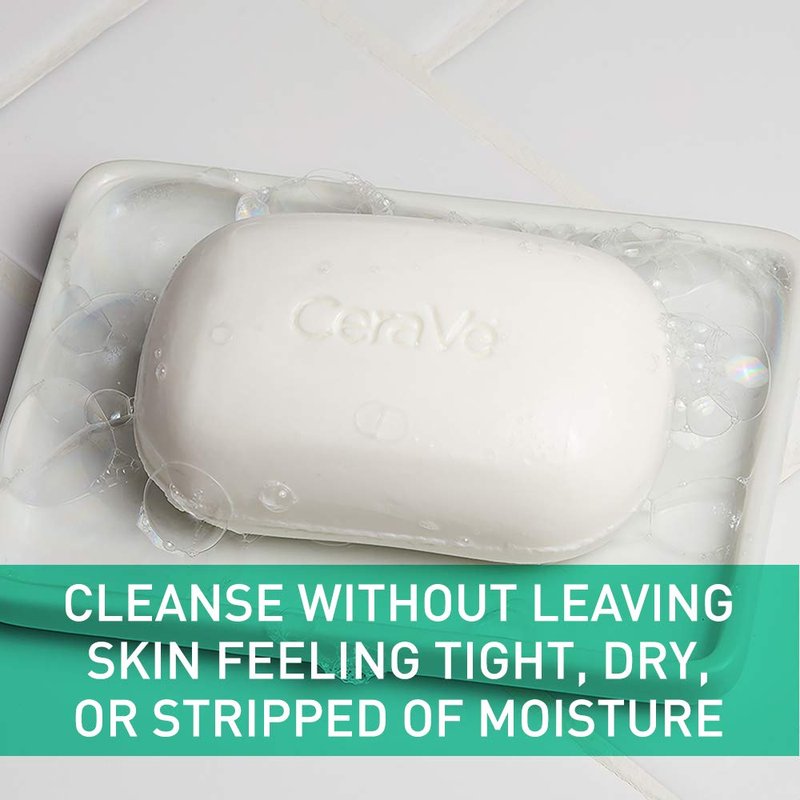 CeraVe Foaming Cleanser Bar - Soap-Free Face & Body Wash for Oily Skin | 4.5 Ounce