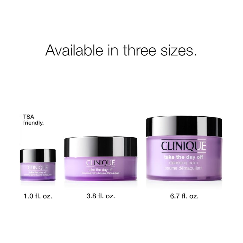 Clinique Take The Day Off Cleansing Balm - Gentle Makeup Remover | Dissolves Face & Eye Makeup | All Skin Types