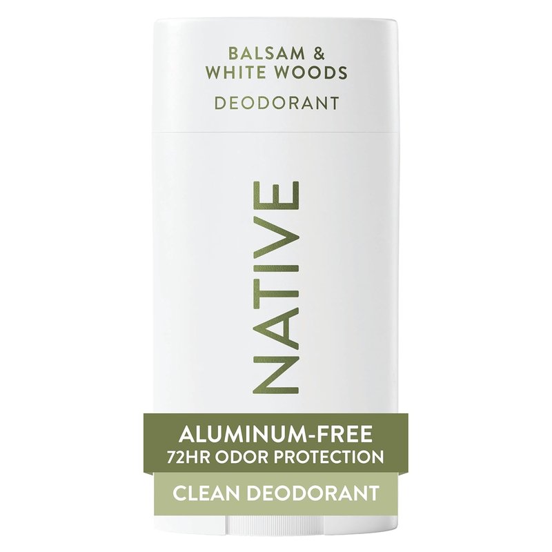 Native Deodorant Contains Naturally Derived Ingredients, 72 Hour Odor Control, Deodorant for Women and Men, Aluminum Free, Balsam & White Woods 2.65oz