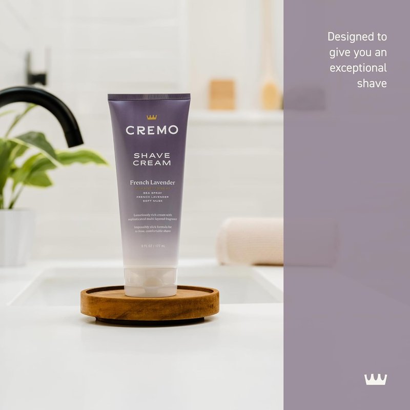 Cremo Women’s Shaving Cream - Moisturizing French Lavender Formula for Sensitive Skin | 6 Fl Oz