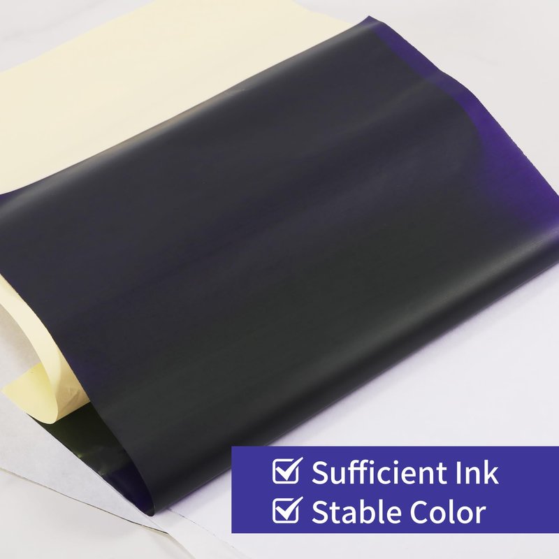Keilend 100 Sheets Tattoo Transfer Paper - A4 Stencil Paper for Tattooing, Tattoo Thermal Papers with 4 Layers | Smudge-Proof, High Accuracy for Professional Use