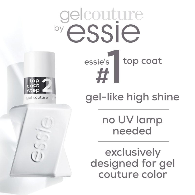 Essie Gel Couture Top Coat Kit - Longwear Clear & Soft Matte Finish | 0.46 Fl Oz Each