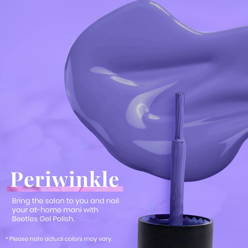 Beetles Purple Gel Polish - 1pc 15ml Periwinkle Pale Soft Purple Gel Summer Colors Soak Off Uv Lamp Nail Art Manicure Salon Design DIY Home Gift for Women Girls