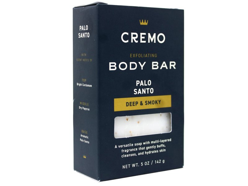 Cremo Exfoliating Body Bars Palo Santo (Reserve Collection) - A Combination of Lava Rock and Oat Kernel Gently Polishes While Shea Butter Leaves Your Skin Feeling Smooth and Healthy (Pack of 3)