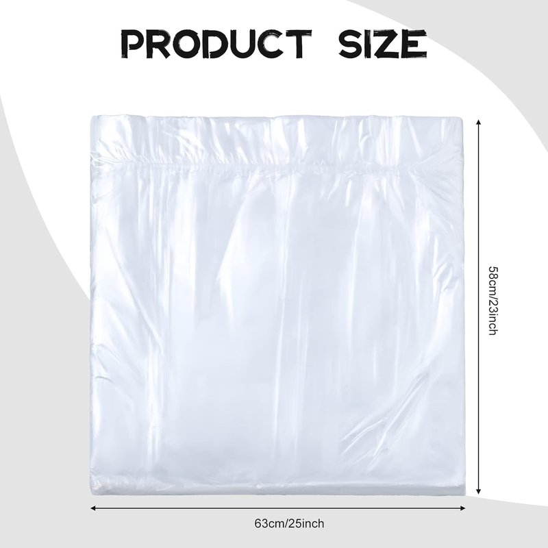 Disposable Foot Tub Liners - 100 Pcs Portable Bath Bags for Spa & Home Use | 25 x 23 Inches