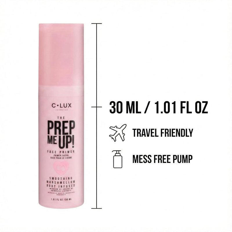 C-LUX Cosmetics Face Primer - Hydrating Marshmallow Root Makeup Base for Pore Minimizing | 30 ml
