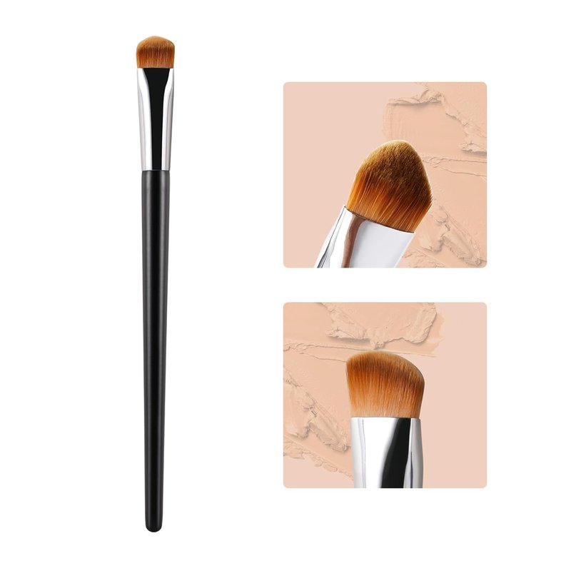 Skiennix Concealer Brush - Small Triangle Design for Precise Coverage of Dark Circles & Blemishes | Easy Blending for Cream & Liquid Makeup