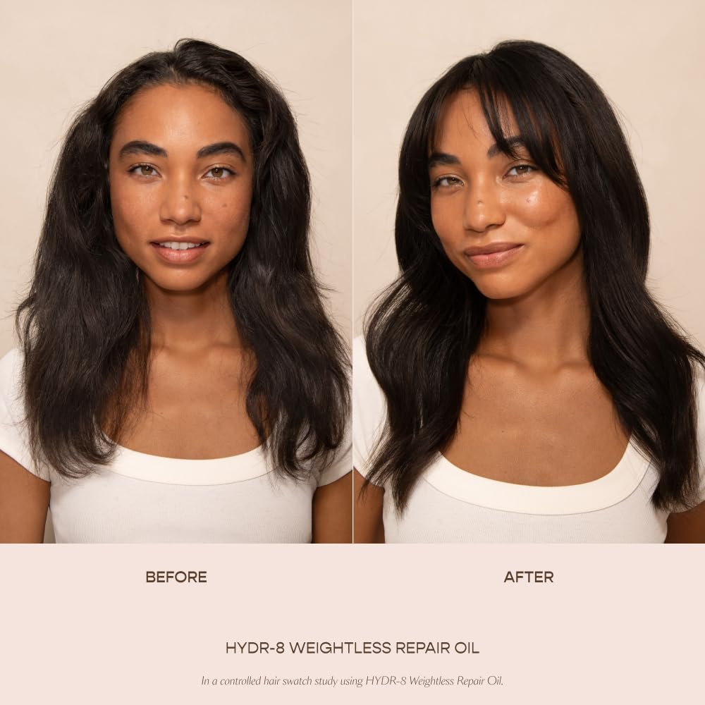 Vegamour Hydr-8 Weightless Repair Oil - Strengthens & Smooths Hair with Marula Oil & Vitamin C | All Hair Types | Vegan & Cruelty-Free