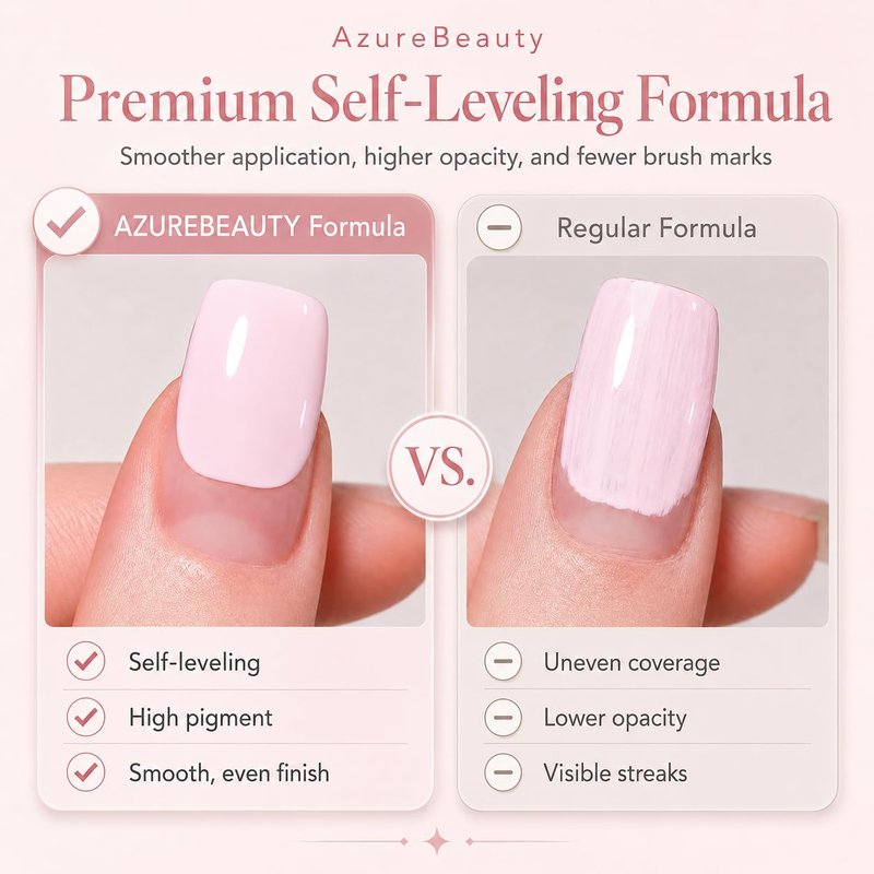 AZUREBEAUTY 6 Colors 15ml HEMA Free Pink Purera Gel Nail Polish Set, Same Color Bottles, Soak Off UV LED Gel Polish Kit Nail Art for DIY at Home Manicure Salon Gift, Neon Light Bright Baby Pink
