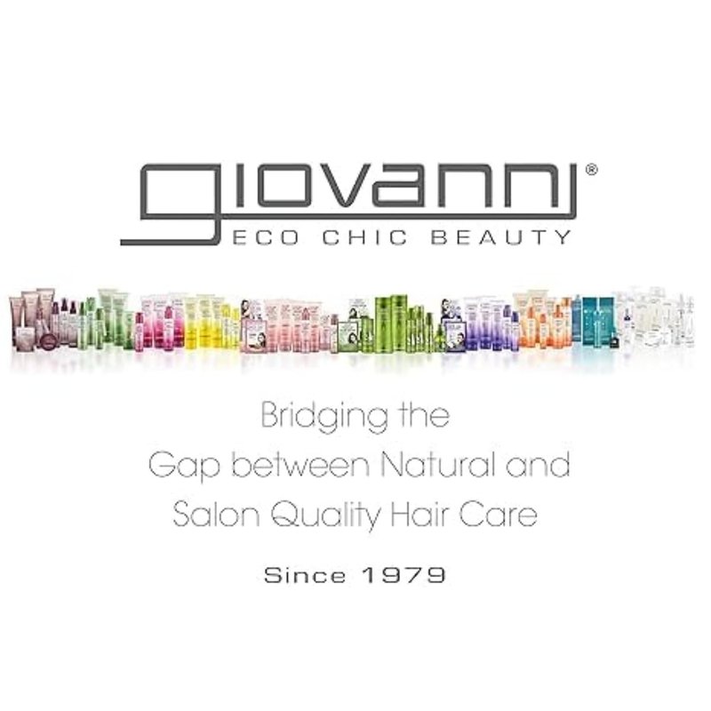 GIOVANNI ECO CHIC Frizz Be Gone Hair Serum - Anti-Frizz, Adds Shine, Natural Botanicals | 2.75 oz
