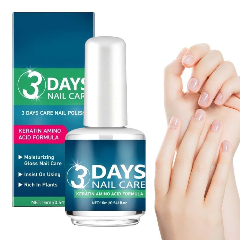 3 Days Nail Care Oil with Keratin, 2026 New Keratin Nail Strengthener, Daily Use to Strengthen & Hydrate Nails with Long-Lasting Shine (1PCS)