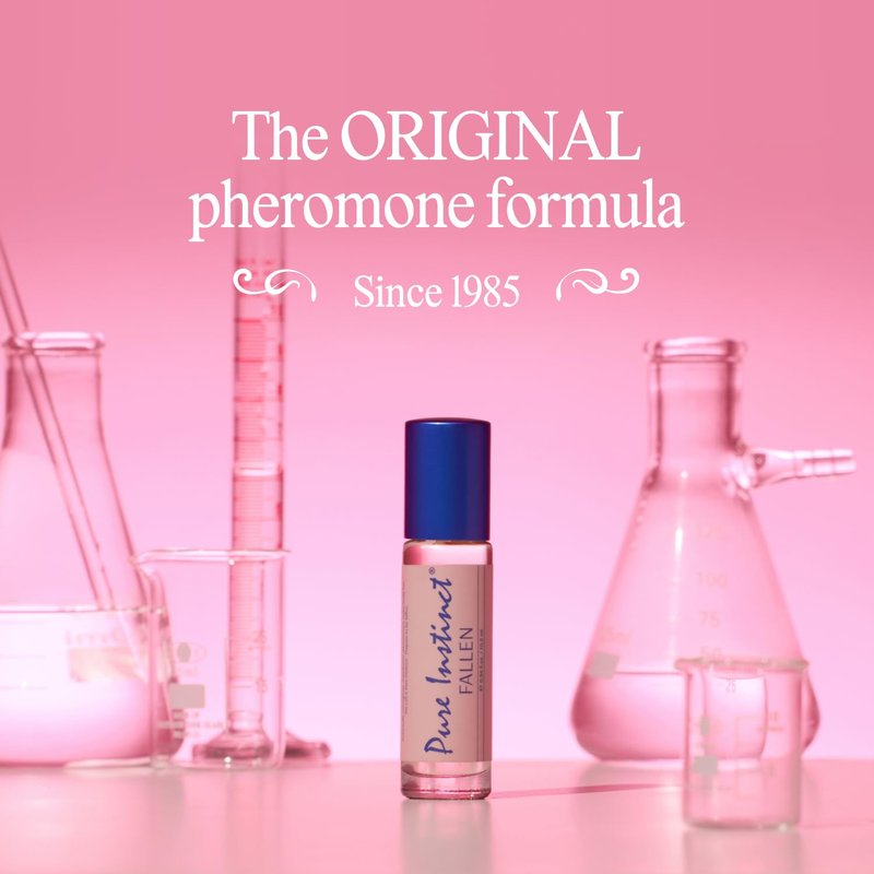 Pure Instinct FALLEN Roll-On The Original Pheromone Infused Body Oil Perfume Fragrance EDP Parfum - For Her Women - TSA Ready 0.34 fl oz