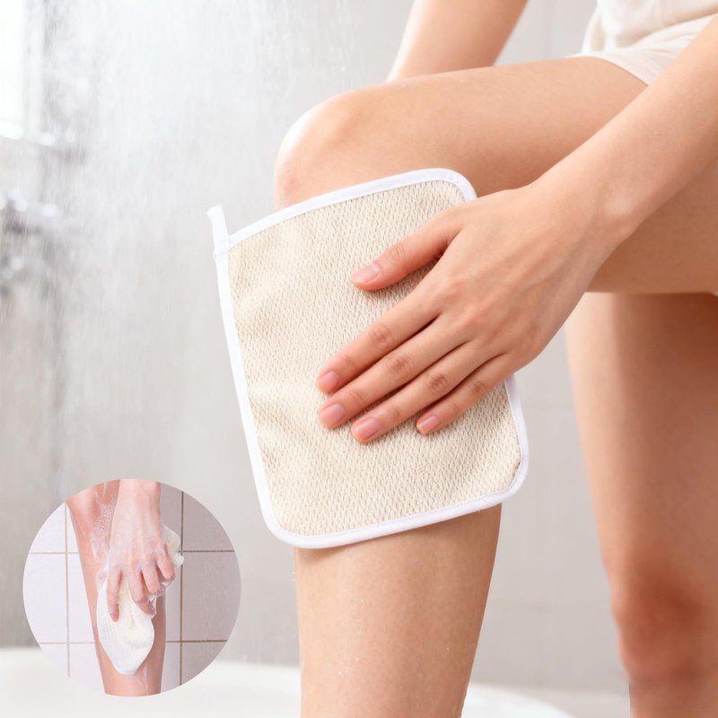 15 Count Exfoliating Washcloth for Body and Face Facial Wash Cloths Bath Scrub Soft Weave Loofah Towel Exfoliate Bath Towel Remove Dead Skin Wash Cloth Massage Bath Cloth for Women Man 10.6x9 Inch