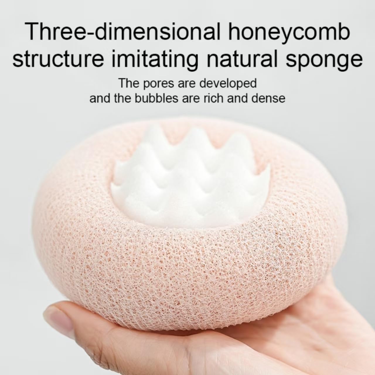 Soft Sunflower Bath Ball with Suction Cup Hook, 3D Textured Mesh Exfoliating Bath Sponge Cleaning Brush for Deep Cleansing,Alternative for Shower and Bath