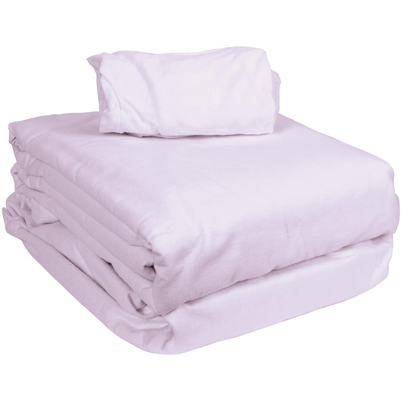 ForPro Premium Flannel 3-Piece Massage Sheet Set, English Rose, for Massage Tables, Includes Flat Sheet, Fitted Sheet and Fitted Face Rest Cover