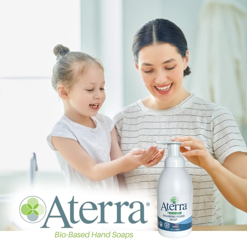 Aterra® Eco-Friendly Foaming Hand Soap - 18 oz Bottle | 2-Pack for Gentle Cleansing