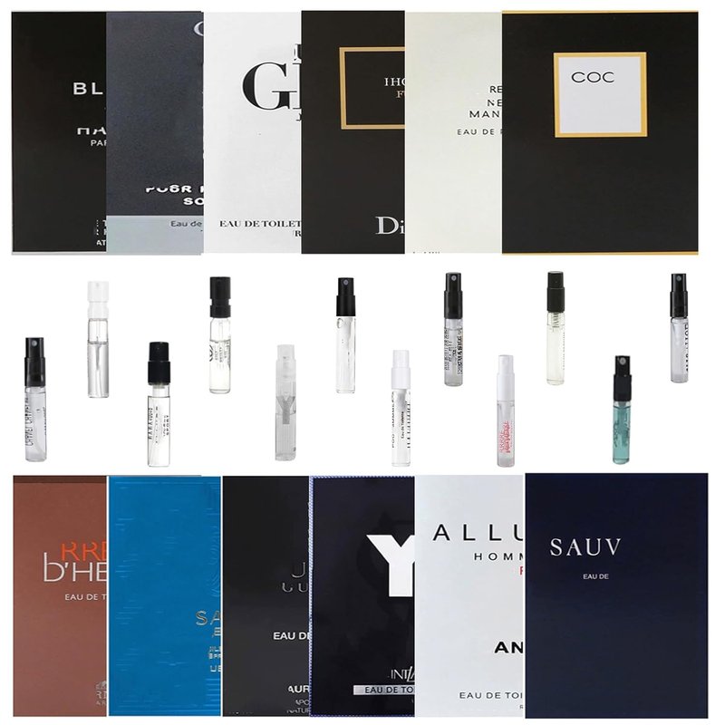 Men’s Fragrance Cologne Sample Set - Travel Size Perfume Gift Set (12 Pieces)
