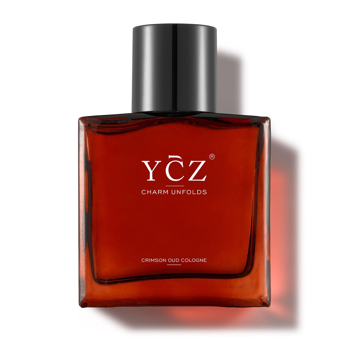 Ycz CRIMSON OUD Cologne for Men - Eau De Parfum - 1.7oz Long-Lasting Unique Oriental Woody Perfume with Rose, Raspberry, Papyrus & Amber, Ideal for Everyday Use and Special Occasions
