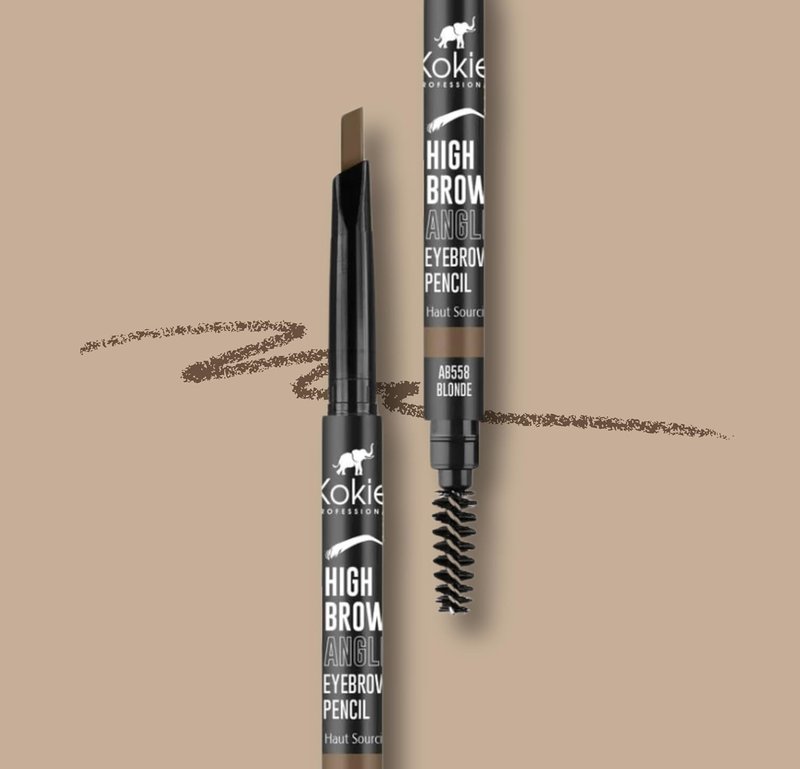 Kokie Cosmetics Eyebrow Pencil - High Brow Angled Design for Precision | Rich Brunette, 0.012 Ounce