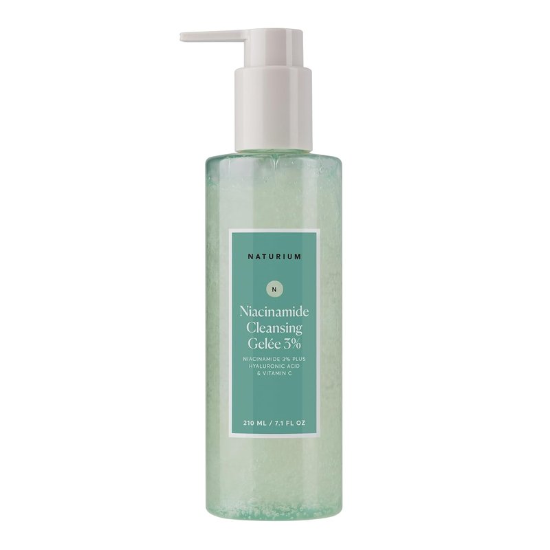 Niacinamide Cleansing Gelée with Hyaluronic Acid & Vitamin C - Gentle Face Wash, 7.1 oz