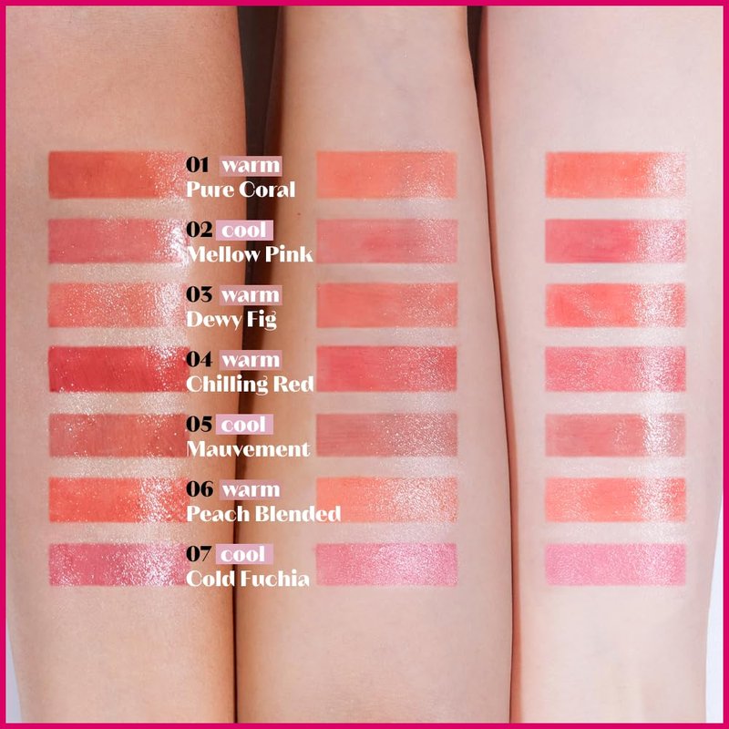 ETUDE Glow Fixing Tint #6 Peach Blended | Non-Sticky Glossy Shine Lip Stain | Fills up with Comfortable Moisture | Tints for Dry Lips