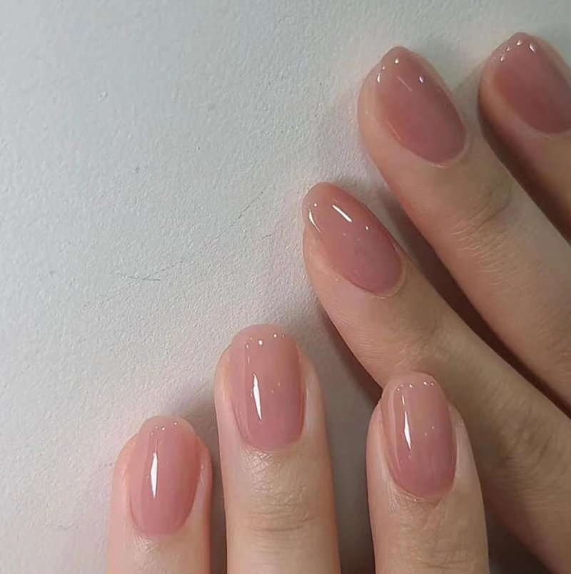 CurvLife Soft Gel Extra Short Press on Nails, 30Pcs Honey Peach Pink Oval Acrylic Fake Nails with Design Full Cover for Women Reusable Square Press on Nail Kit with Nail Glue Adhesive Tabs