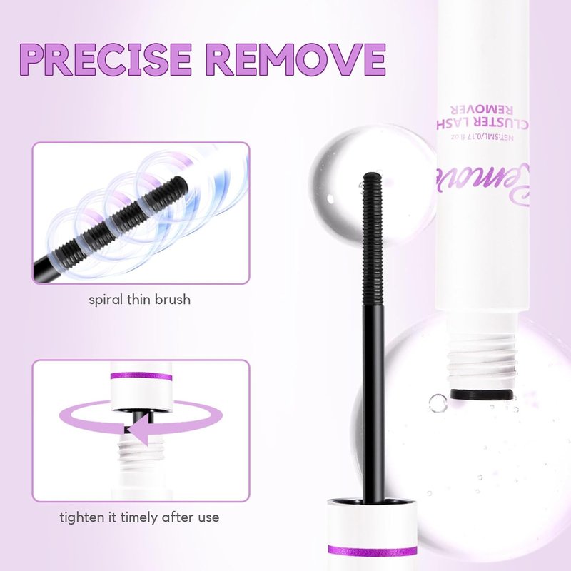GAQQI Lash Glue Remover - Gentle Formula for Sensitive Eyes | Quick-Dissolving Adhesive, 5ml