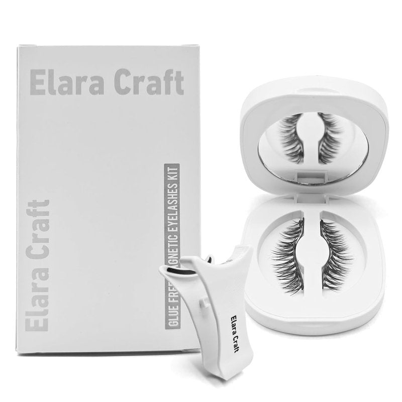 Magnetic Eyelashes,Magnetic Eyelashes with Applicator,Reusable Magnetic Lashes without Eyeliner, Glue-free False Lashes, Waterproof, Lightweight, Suit for Natural Makeup(Full)
