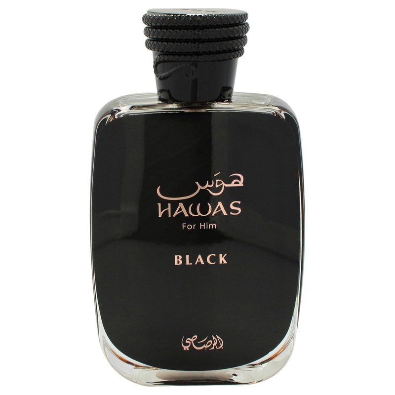 Hawas Black EDP Spray for Men - 3.38 oz | Long-Lasting Fragrance