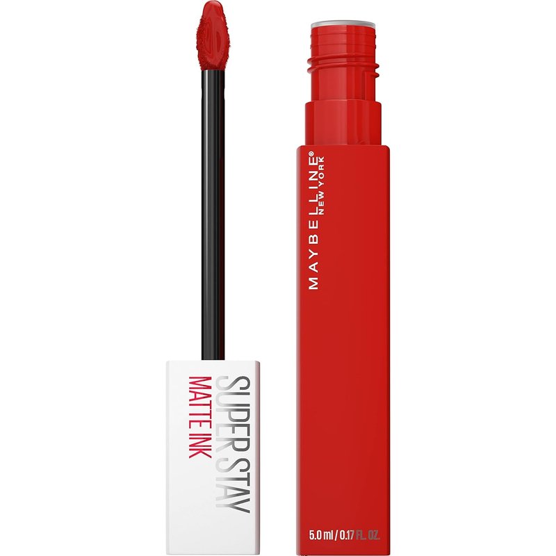 Maybelline Super Stay Matte Ink Liquid Lipstick - Long Lasting High Impact Color | 16H Wear, Ruby Red & Cardinal Red