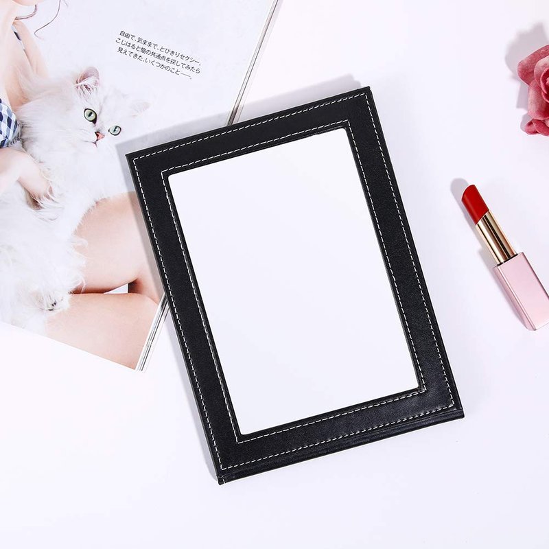 DUcare Portable Folding Mirror - Adjustable Ultrathin Vanity Mirror with Stand for Travel & Home