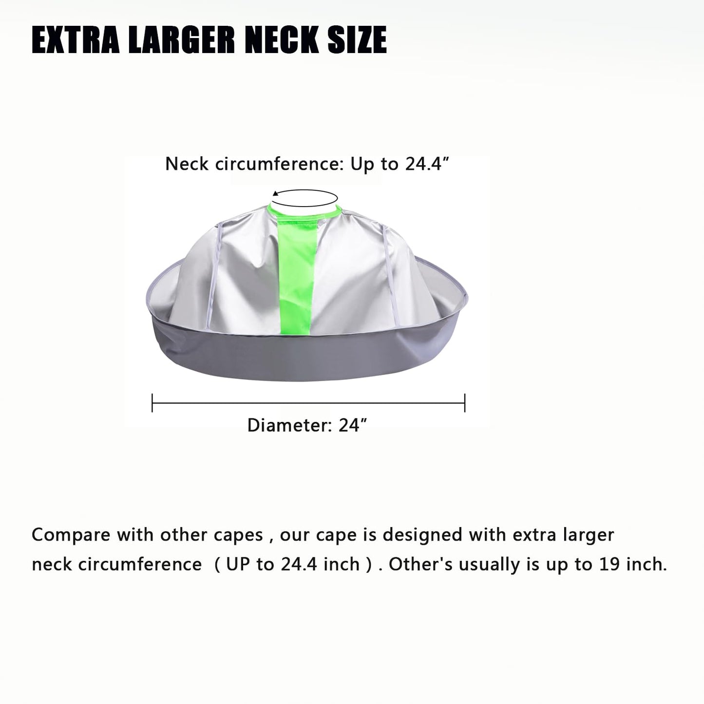 woniutch Hair Cutting Capes Umbrella for Adults, Barber Cape Cloak Cape for Home and Salon Use, Keep Hair Off Clothes and Floor