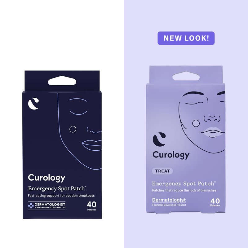 Curology Emergency Spot Pimple Patches for Face, Hydrocolloid Pimple Patches Fast-Acting, 40 Count