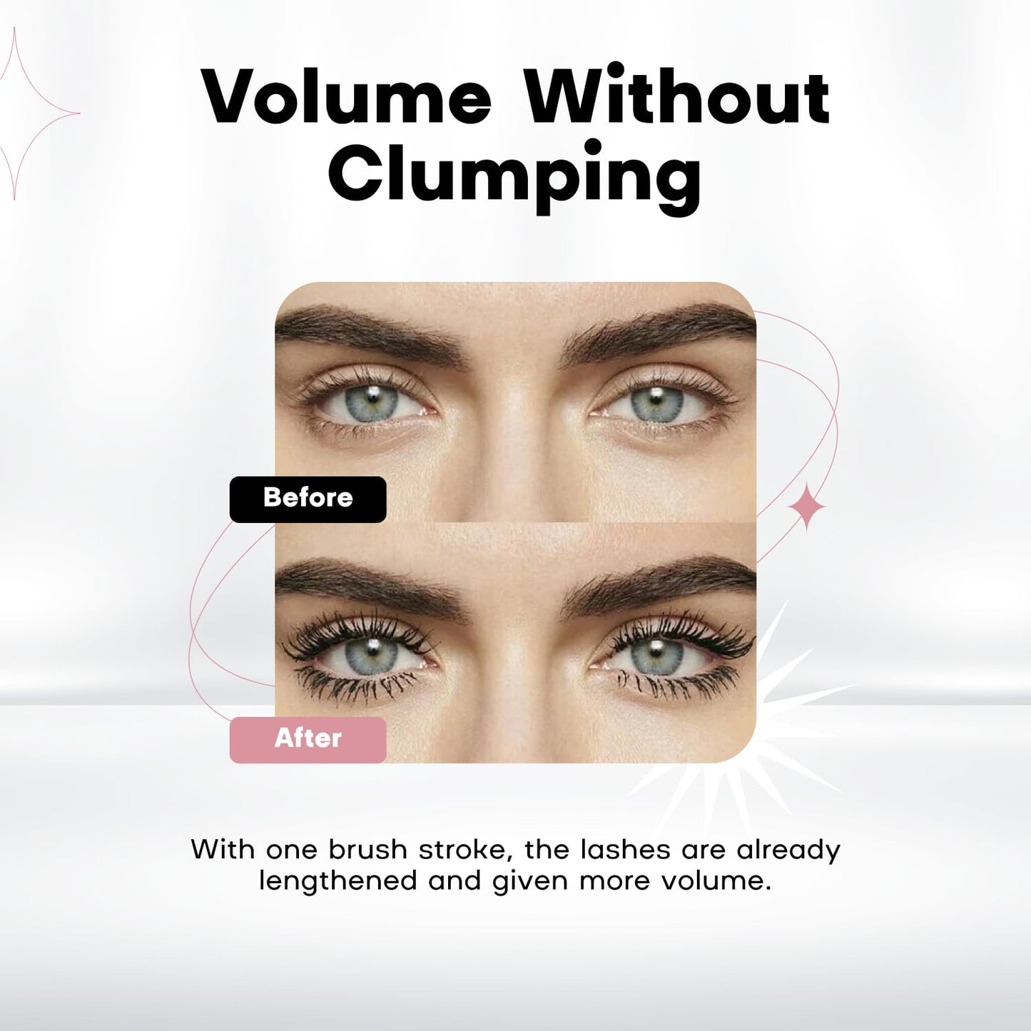Vima Lash Extension Mascara– Waterproof and Volumizing for Bold, Defined Lashes – Smooth Application – Black Mascara