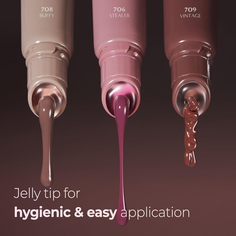 Laka Fruity Lip Glotioner - High Shine Lip Gloss with Vivid Colors | 10ml Jelly Tip for Easy Application