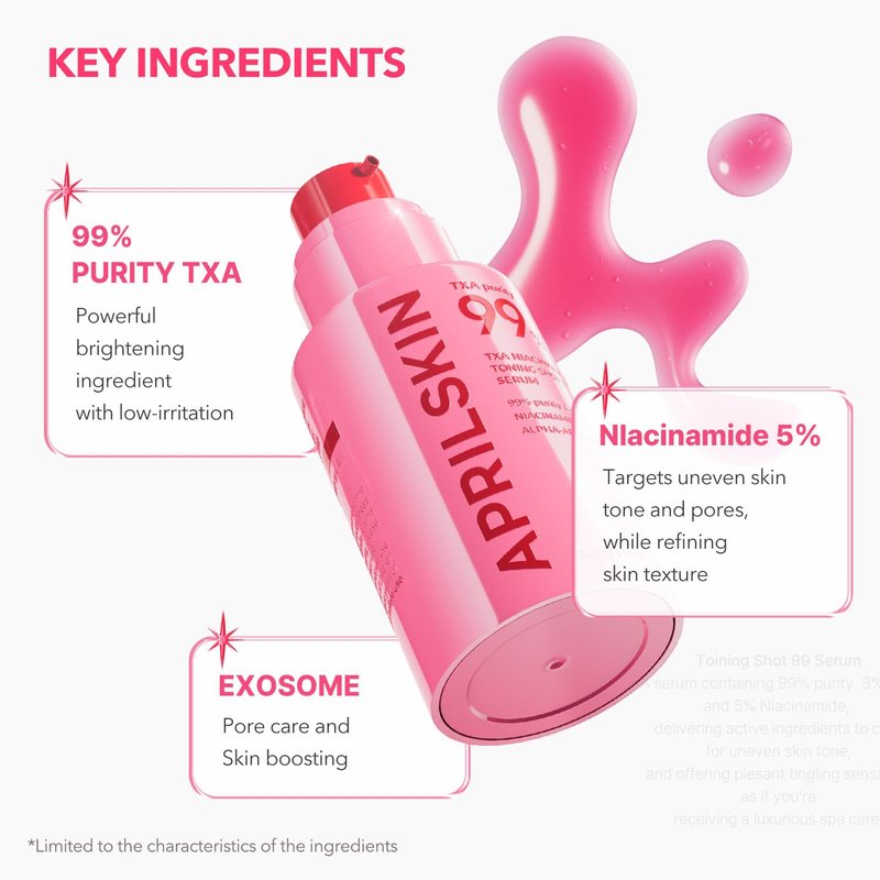 APRILSKIN TXA Niacinamide Toning Shot Serum - Brightening & Pore Care | 1.01 fl. oz.