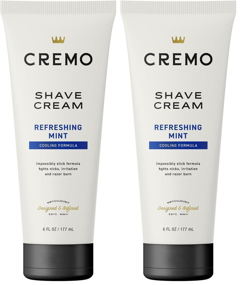 Cremo Cooling Shave Cream, 6 fl oz (Pack of 2)