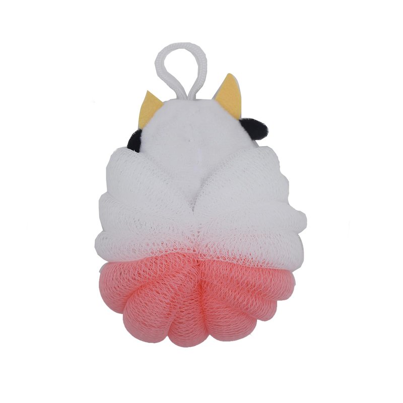 Cute Animal Bath Loofahs Sponge Pouf Mesh Body Scrubber Shower Exfoliating for Women Kids Girls Boys