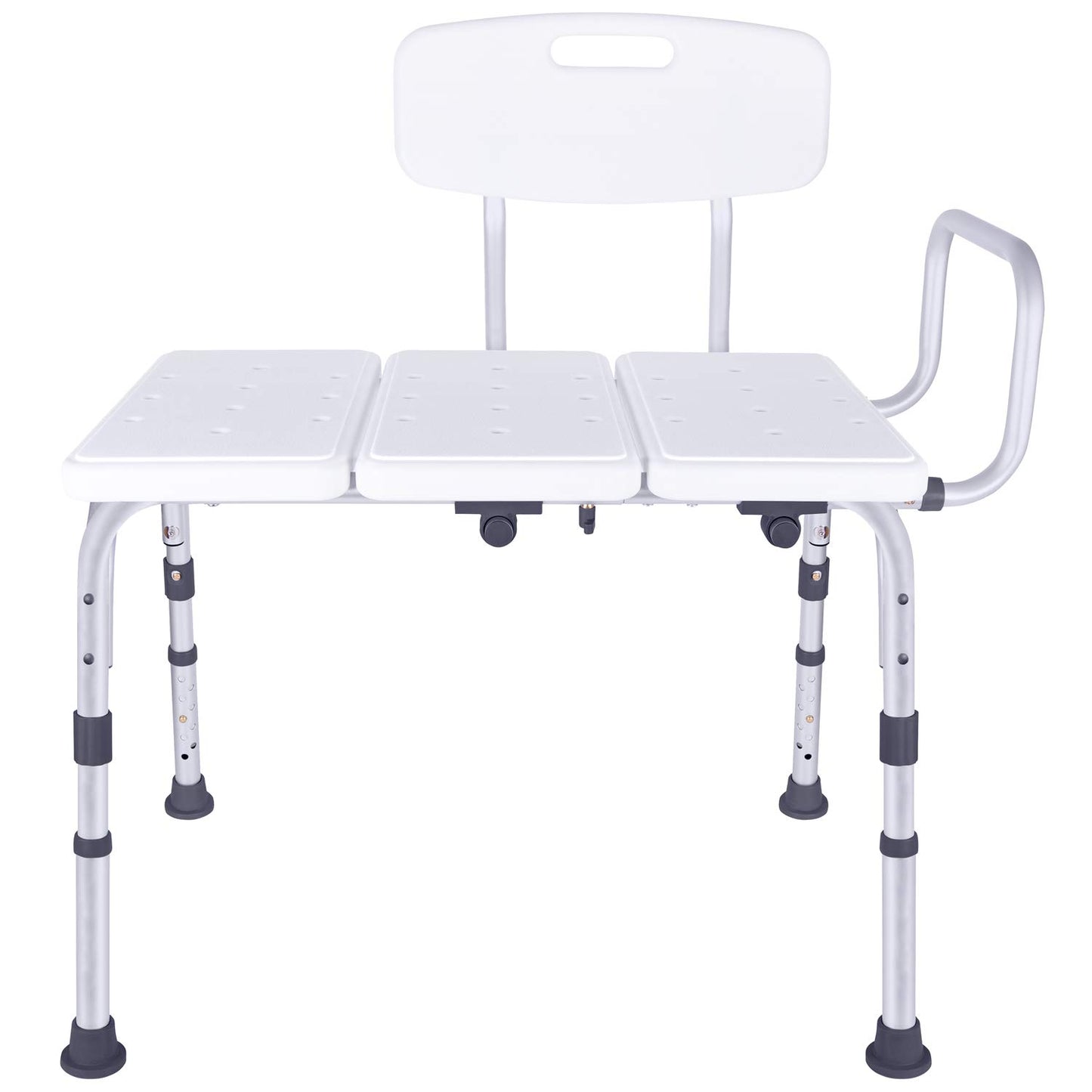 Vaunn Adjustable Shower Transfer Bench, Shower Chair for Adults and Seniors with Backrest