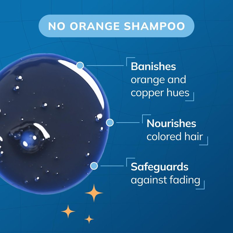Fanola Wonder Blue Shampoo - Toning Shampoo for Brunettes | Neutralizes Orange & Brassy Tones - Vegan & Sulfate-Free (33.8 fl oz)